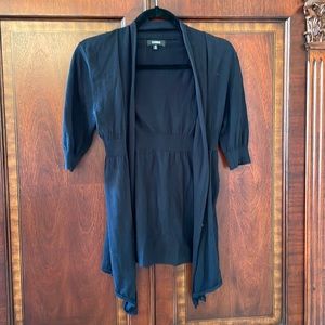 Express extra small black cardigan